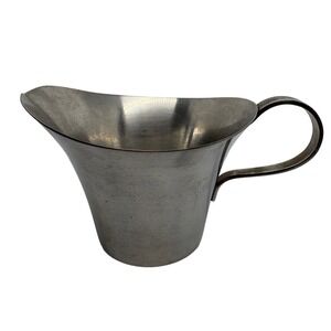 Viking Japan Stainless Steel 18-8 Creamer Pitcher Mid Century Modern MCM Silver